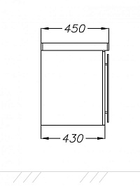  Мебель для ванной Стайл 70 белый/орегон – фотография-8
